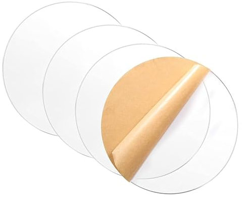IBOWZ Acrylglas Platten klare Kunststoff Acrylplatte Klare Acrylplatte, 5 mm Dicke, runde Acrylplatte für Rahmen, Malerei, Displayprojekte, Bastelarbeiten usw., Durchmesser 150 mm