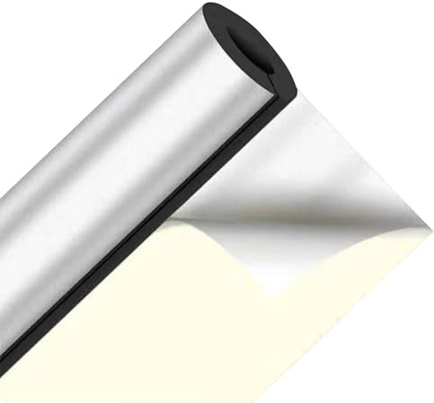 95cm Tubolare Isolante per Tubature Acqua Fredda e Calda ID 20-377.0 mm Manicotto Isolante per Tubi Acqua Tubo Isolante Antigelo con Foglio di Alluminio(ID 5-1/2in=140.0mm)