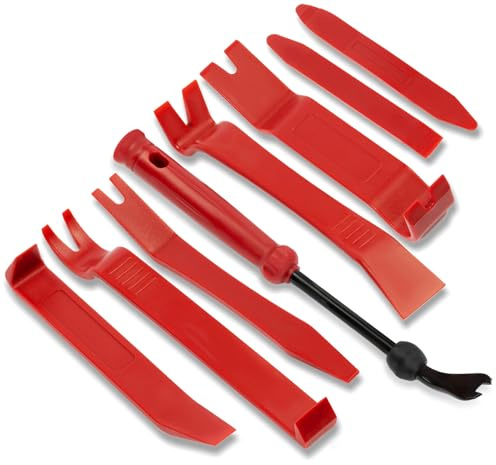 GADLANE Kit d'outils de démontage de garnitures de voiture – Kit d'outils de démontage de panneaux de voiture, kit d'outils de démontage d'autoradio, de console audio de tableau de bord (8 pièces)