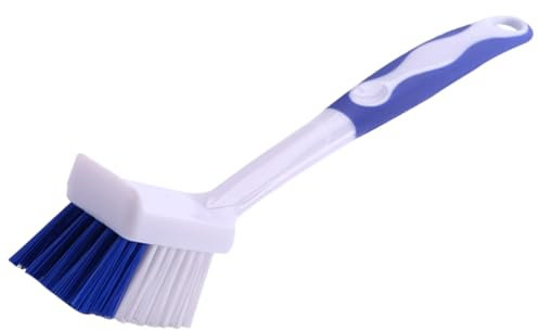 SECFOU Multifunctional Long Handle Cleaning Brush Set 2pcs Kitchen Washing Brushes Blue for Pot and Bowl Cleaning Sturdy and Easy to Use