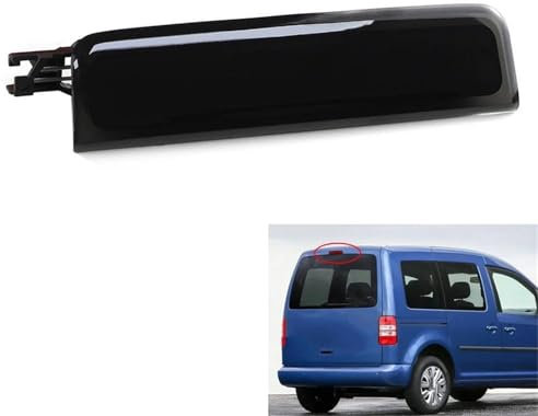 YUSHENGSRSAN Für VW Für Caddy 2003-2015 2K0 945 087C Drittes 3. Mittel-Bremslicht mit hoher Rückleuchte, Bremsleuchte, Auto-Glühbirnen, drittes Bremslicht (1 Stück, Schwarze Linse)