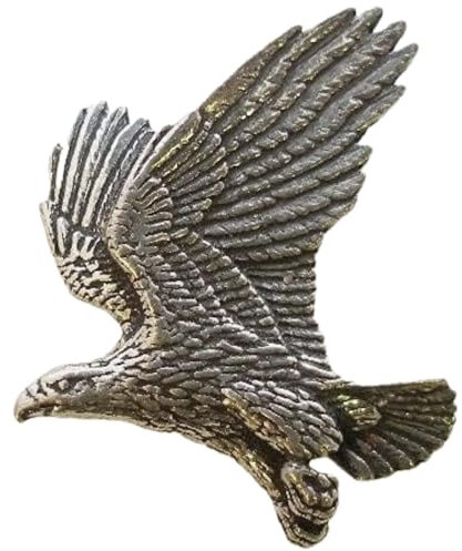 Adler-Anstecknadel aus Zinn, mit Geschenkbeutel, fliegendes Design, 2,5 cm, Metall