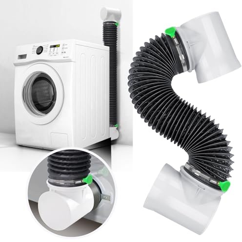 Dryer Vent Hose For Tight Space,Indoor Dryer Vent, Dryer Hose Vent Kit,90 Degree Dryer Vent Elbow,Dryer Vent Connector Kit,Dryer Vent Duct, Dryer Vent Adapter, Dryer Vent Vacuum Hose Attachment