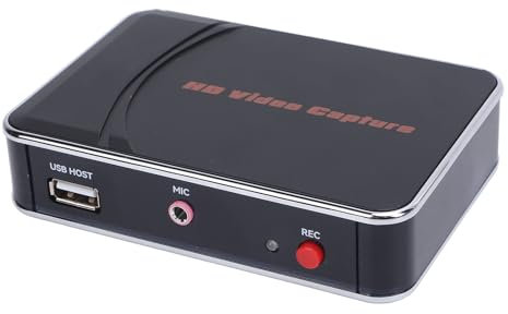 Annadue Tarjeta de Captura de Video de 1080p Ingreso de Micrófono Transferencia Estable, Tarjeta de Captura de Interfaz Multimedia HD para Transmitir Juegos, Plug y reproducción.