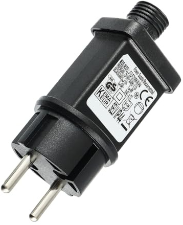 EPLZON 31V 6W Trafo Stecker Blinkendes Ausgang IP44 LED-Treiber mit Timer 8 Modelle für Weihnachtsbeleuchtung Blinklichter Lichterketten Eiszapfenlichter Netzlichter