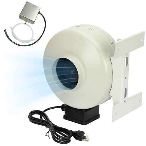 Vanesa M-4DBT Automatic Dryer Booster Exhaust Fan, 200 CFM | Auto-On | Dryer Vent Booster Fan for Enhanced Drying, Universal 4 Duct, Compatible with All Dryers,Easy Install, Reduces Drying Time