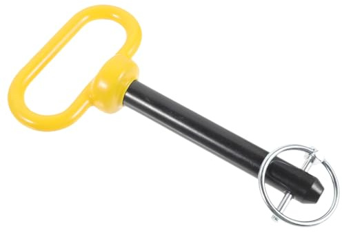 SUPVOX Perno di Traino per Tosaerba in Acciaio Inossidabile e Gancio di Bloccaggio Resistente per Trattorini da Giardino Facile da Usare e Antifurto Colore Giallo