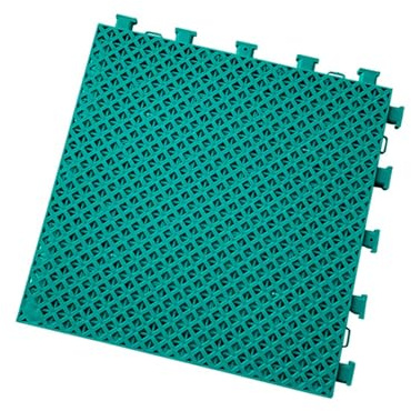 Plaque for La Décoration De Clôture De Balcon, Dalles De Sol Modulaires, Tapis De Drainage Plastique Résistant À Usure Tuiles Emboîtables, Protection Anti-Chute Et Antivol(Green,15 PCS)