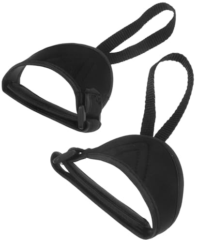 CONGARTENO Dragonnes Réglables en Polyester pour Bâtons De Ski Et Randonnée Paire De Sangles De Fixation Confortables Et Stables Compatible Bâtons Large Et Étroite Protection Et Soutien Poi