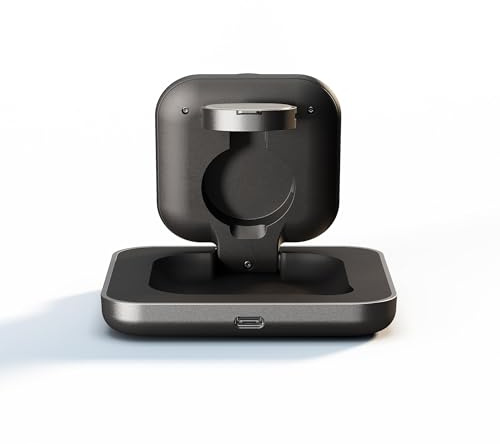 Zens 15W Nightstand Magnetic Wireless Charger Pro 2 (2026), Black | MagSafe & Qi2, For iPhone/Apple Watch/AirPods, Includes 30W Power Adapter (EU/UK/US) & 1.5 m Integrated Cable