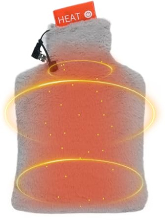 Borsa 'Acqua Calda Elettrica | 3 Livelli Elettrico Ricaricabile USB Morbido e Termico Invernale | Piastra Riscaldante per Acqua Calda | Per Casa Inverno Scuola All'aperto Viaggi Hotel