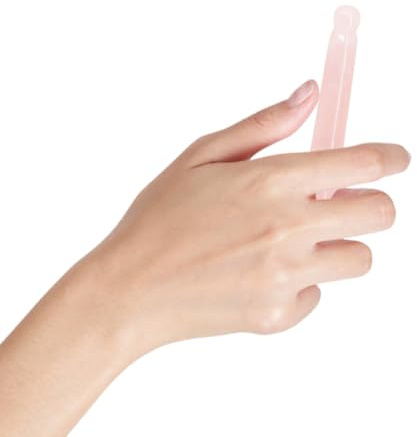 INOOMP Rosenquarz Gua Sha Werkzeug zur Gesichtsformungsmassage mit Muskelentspannung und Waschbarem Jade Material für Gesicht und Nacken für Berufstätige
