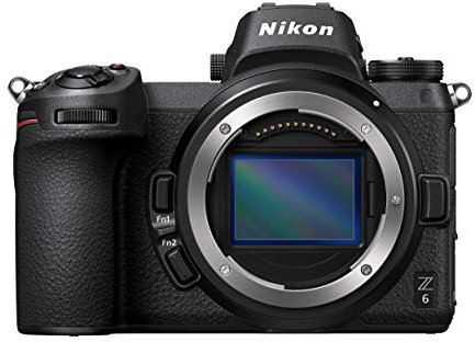 Nikon Z6 + FTZ Mount Adattatore Fotocamera Mirrorless Full Frame, CMOS FX da 24.5 MP, 273 Punti AF, Mirino OLED da 3.686k Punti Quad VGA, Video 4K, LCD 3.2, Nero