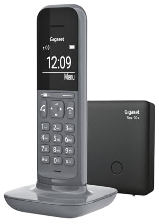 Gigaset CL390A Telefono Cordless con Segreteria Telefonica, Funzione Black List, Vivavoce, Display Ampio, Grigio [Versione Italiana]