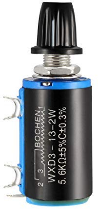 5,6 K Ohm Potentiometer, einstellbare Widerstände, gerollter Draht, Präzision, mehrere Umdrehungen mit Knöpfen, 1 Stück