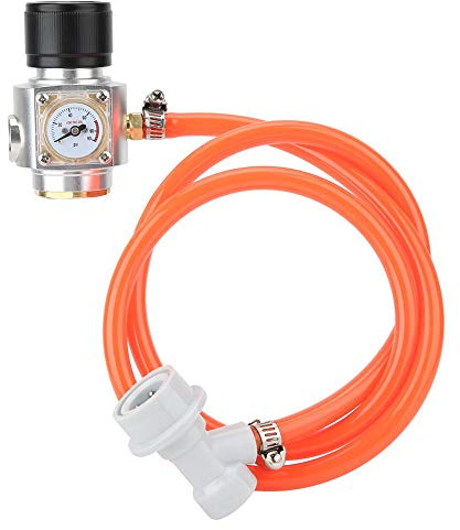 Atyhao Kit di Ricarica per Bombole di CO2 con Filetto Regolatore di Gas con Accessori per Tubi Flessibili per Erogazione di Fusti di Birra alla Soda