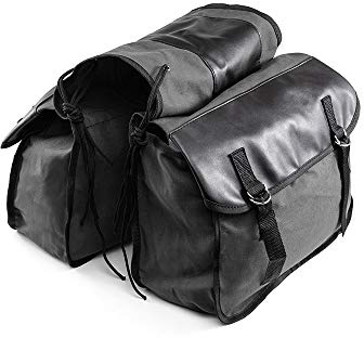 Motorrad Satteltaschen Canvas Wasserdichte Werkzeug Aufbewahrungstasche für Motorradgepäcktaschen Travel Knight Rider für Touring Motorrad Box (Schwarz)