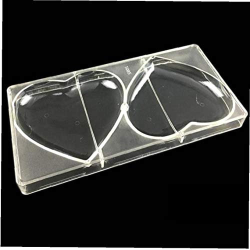 Hotaden Grande Cuore a Forma di Barra di Cioccolato Stampo in policarbonato di Nozze al Cioccolato Lolly Stampi Lollipop Cioccolato Strumenti