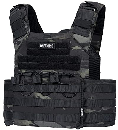 OneTigris Unisex – Erwachsene Plattenträger Doom Taktische Plate Carrier PLPC Airsoft Weste