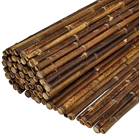 DE-COmmerce Bambus Zaun Sichtschutz BALI Nigra, Rollzaun, Gartenzaun, Sichtschutzzaun für Garten, Terrasse, Balkon (BxH) 180 cm x 120 cm