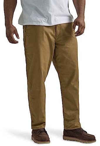 Lee Men's Big & Tall Legendary Workwear Carpenter Jean, Dark Khaki, 54W x 30L