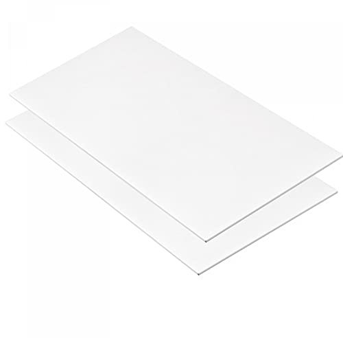 Acryltafel, Acrylplatten, farbig, nicht transparent, 30,5 x 15,2 cm, weiß, for Glas, Heimwerken, Malerei, Kunsthandwerk, 2 Stück
