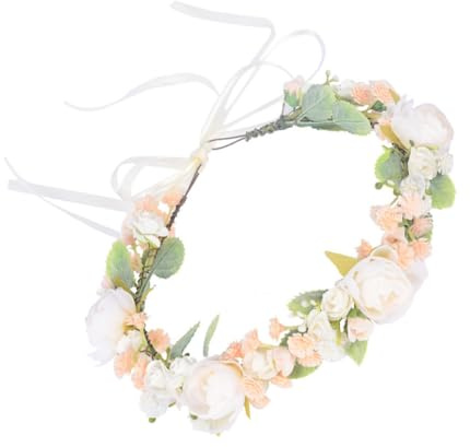 TOYANDONA Blumenkranz Haarreif Leichte Sichere Künstliche Blumen Stirnband Kopfschmuck für Mädchen Vielseitig für Fotoshootings Party Kostüm und Alltag Geeignet