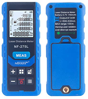 Green-Beam lasers Distance Measure 60m/100m,P2P, lasers Alignment, Rechargeable, IPS Backlit Display,P2P,Area or Volume Measure, 8 Measure Ways,99 sets of data storage