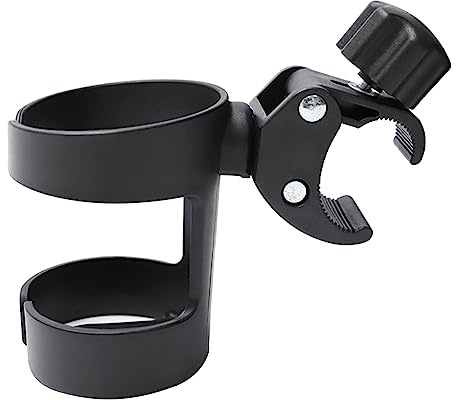 Support de boisson rotatif à 360 degrés pour vélo, poussette, fauteuil roulant, déambulateur, vélo, s'adapte à la plupart des tasses, cadeaux pour les parents, porte-bouteille de vélo pour enfants