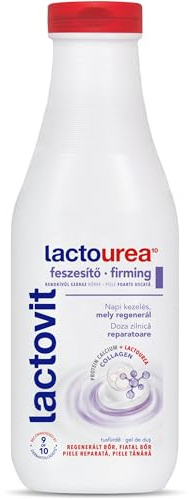Lactovit lacto-Urea 10 - Gel Doccia Rassodante con Collagene e Calcio, Bagnoschiuma per Pelle Molto Secca, 600 ml