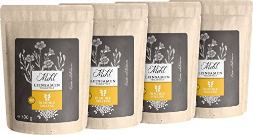 Ölmühle Solling BIO Naturland Leinsamenmehl teilentölt - 4x500g - 2kg