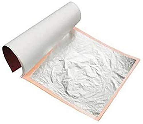 100% essbar reine Blattsilber in Lebensmittelqualität, 60mm x 60mm, 10 Stück
