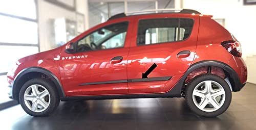Spangenberg Seitenschutzleisten schwarz passend für Dacia Sandero Stepway II 2. Generation ab Baujahr 10.2012- F31 (3700031)