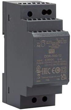 Convertidor CC/CC para Rail (DIN) Mean Well DDR-30G-12 12V DC 2.5A 30W 1 x