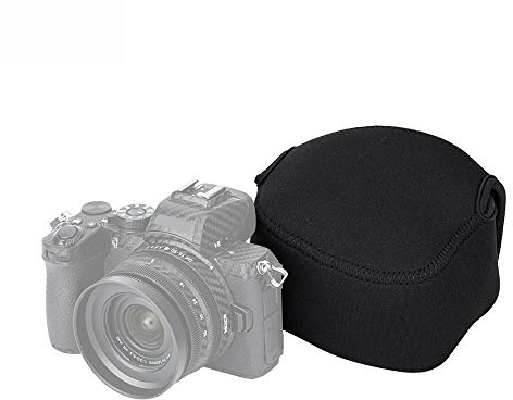 JJC Neopren Kameratasche für Sony a6700 ZV-E1+16-50mm F3.5-5.6, Kamera Reisetasche Schutztasche für Canon EOS R50 R100+RF-S 18-45mm RF 50mm F1.8 für Fuji X-S20 X-S10+15-45mm Objektiv (SCHWARZ)