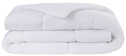 Todocama - Piumino trapuntato in fibra antiacaro, autunno-inverno, 300 g/m², colore bianco (tutte le misure disponibili) (letto 80/90-150 x 220 cm)