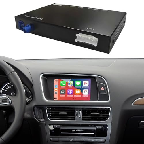 Road Top CarPlay Modul für Audi A4 A5 S4 S5 RS4 RS5 Q5 2009-2017 mit MMI 3G | Wireless CarPlay Android Auto Retrofit Kit Decoder, CarPlay Interface, Unterstützung Mirrorlink, Navigation