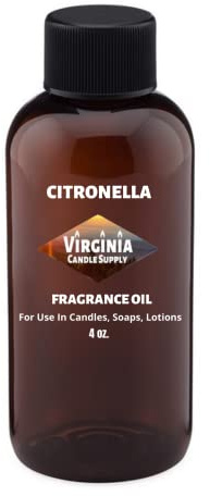 Citronella Fragrance Oil (4 oz Bottle) for Candle Making, Soap Making, Tart Making, Room Sprays, Lotions, Car Fresheners, Slime, Bath Bombs, Warmers…