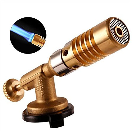 Portable Grill Butane Torch, Outdoor Adjustable Flamethrower for Steak, BBQ, Baking