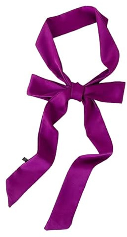 GIMIRO Damen Satin Gürtel 5cm x 195cm Band Imitated Silk Lange Schal Kleid Bund Hut Zubehör (Dark Purple)