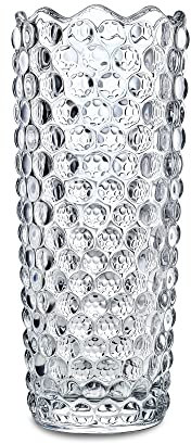 Jarrón de Cristal Grueso para decoración, jarrones Transparentes para centros de Mesa, Sala de Estar, Cocina, Oficina, Boda