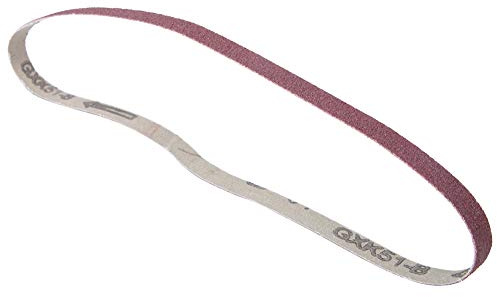10Pcs Nastro Abrasivo Alluminio, 9X533 Ossido Carta Vetrata Levigatrice Nastro Abrasivo Cinturino 533 X 9Mm (60#)
