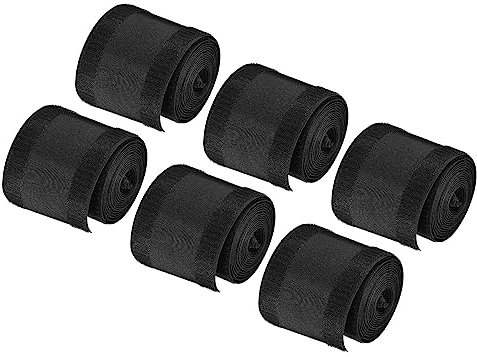 sourcing map Cable Grip Strip Floor Cable Cover Protect Cords Cable Protector Cable Management 9.8ft Length 3.9 Inch Width Black Pack of 6