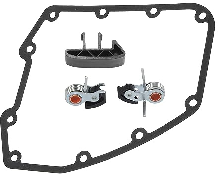 QUARKZMAN Tensor Cadena Doble Leva Para Harley Twin Cam 99-06 1 Juego | Color Negro, Plateado, Material Metal, Plástico, Tamaños Múltiples, Incluye Interior, Exterior, Junta