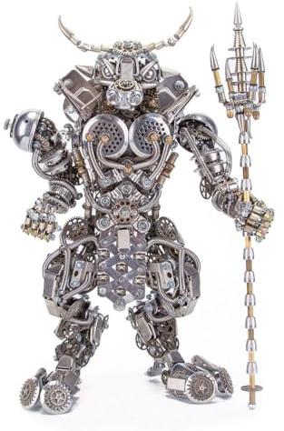 DUZU 3D Metall Puzzle Modellbausatz Erwachsene, DIY Minotaurus Metall 3D Modell 3D Puzzle Metallbausatz, 2500 Teile 3D Laserschnitt Modell Steampunk Sammelbares Spielzeug Geschenk