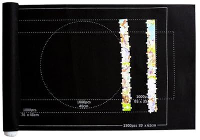 COSSIKA Puzzle Pad Grand Tapis de Puzzle pour Les Amateurs de Puzzles Rangement Pratique et Voyage rationalise l'expérience de Puzzle (jusqu'à 1500 pièces)