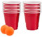 ZOPPER Shot Glasses 12pcs & 2 Ping Pong Balls Drinking Cups for Parties All Types of Events - Sturdy and Waterproof