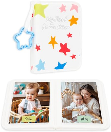 Baby's My First Fotoalbum für Baby für 21 10 x 15 cm Fotos, Baby-Fotoalbum, weiches Tuch, Familienbuch, Mein erstes Familienalbum für 10 x 15 cm, für Babyparty, Kinder, Kleinkinder, Familienbilder,