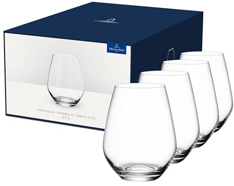 Villeroy & Boch Lot de 12 verres à eau Ovid - 420 ml - Verres spéciaux pour eau, jus de fruits, verre en cristal - Passe au lave-vaisselle