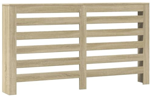 vidaXL Heizkörperverkleidung Sonoma-Eiche 149x20x82 cm Holzwerkstoff